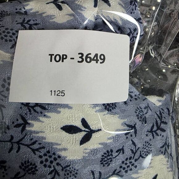 Maurices Plus Floral Print Tank Top Blue 2X - Picture 7 of 7